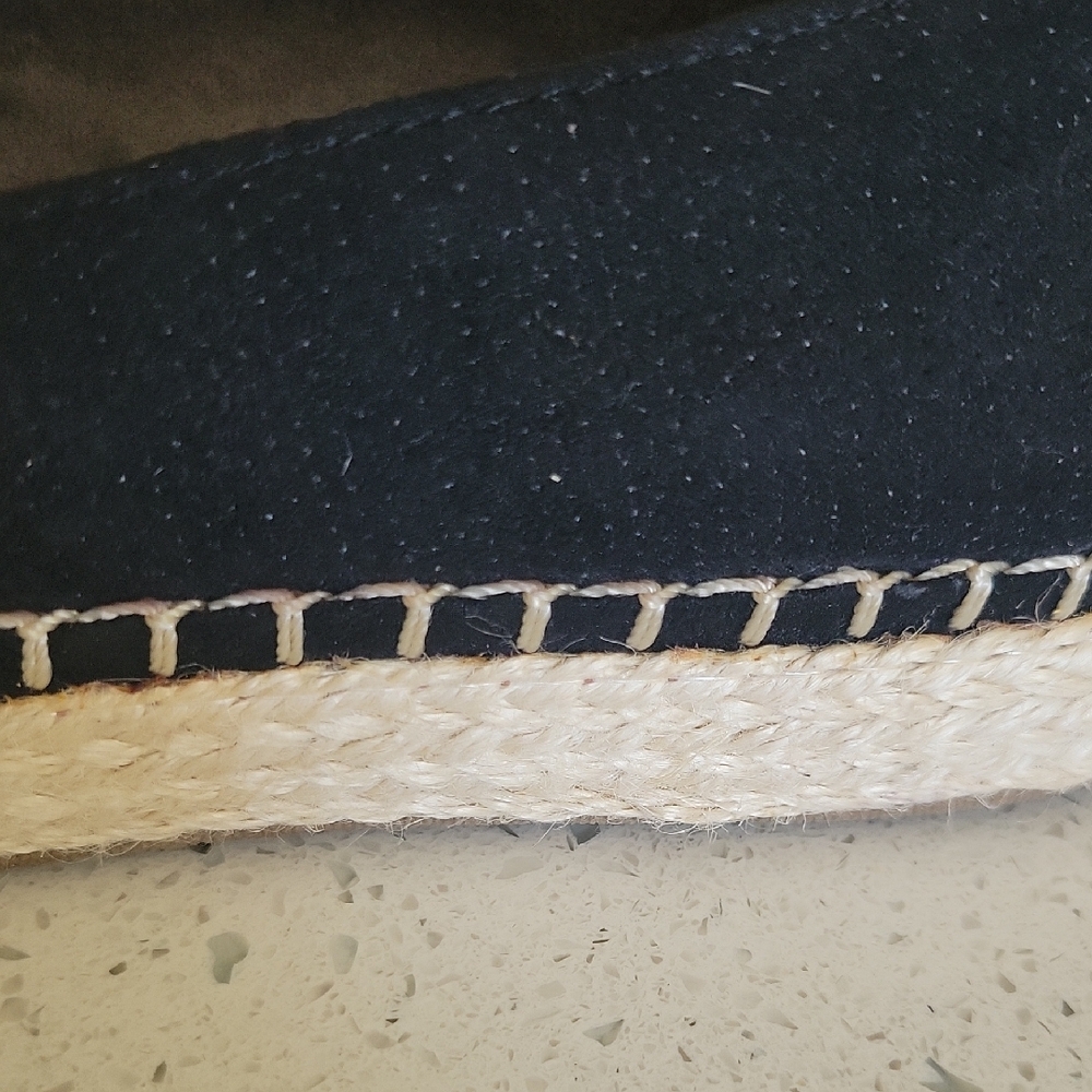 Dr. Scholl's Black Espadrille Slip-Ons with Suede Finish Never Worn - Picture 5 of 7